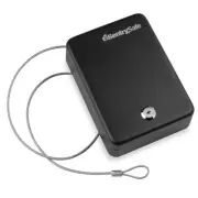 Mini Safe is a Lock Box with Key Lock for Office or Dorm that Secures Money, ...
