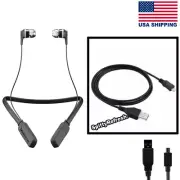 Skullcandy Ink'd Wireless Earbuds USB Power Cable Transfer Cord Replacement