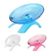 Flying Saucer Gerbil Wheel, 7 Inch Acrylic Running Wheel for Hamsters Gerbils