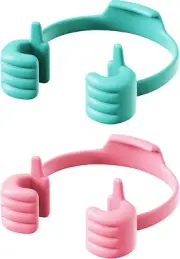 Adjustable Lazy Thumbs-Up Phone Stand for Tablets, E-Readers and Smart Phones, F