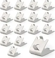 16pcs Freezer Shelf Clip, Stainless Steel 920158 Refrigerator Shelf Support Clip Sturdy Freezer Cooler Shelf Support Refrigerator Shelf Clips for Household & Commercial Refrigerator