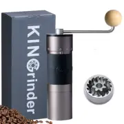 K6 Manual Hand Coffee Grinder with Straight Handle for French Press, Drip, Es...