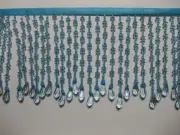 5 TO 5.5 "LONG- BEADED- FRINGE- TRIM- EXCELLENT-QUALITY-2
