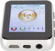 8G MP3 Player with Bluetooth, 1.8 Inch Touchscreen MP3 Player with Pedometer and Speaker, Portable Digital HiFi Music Player with FM Radio, Recorder, E-Book (Silver)