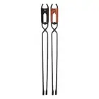44cm Fire Log Tongs Firewood Grabber,Wrought Iron Large Fire Pit Tool