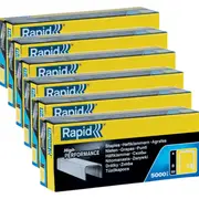 Rapid High Performance Staples 13/8 Box 5000 8mm Bulk 6 Boxes