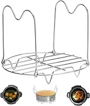 Steamer Rack Trivet with Handles Compatible with Instant Pot Accessories 3 Qt 5 Quart, Pressure Cooker Trivet Wire Steam Rack, Great for Lifting out Whatever Delicious Meats & Veggies You Cook