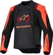 Alpinestars T-Stunt Air Motorcycle Textile Jacket, black-red, Size L for Men Black Red