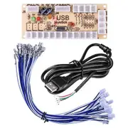 Diy Arcade Joystick Circuit Board Usb Gamepad Control Board For Mame Jamma And Other Pc Fighting Games As shown