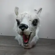 Alpaca Llama Mask Latex Realistic Animal Full Head Mask Halloween Party Cosplay