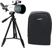 SVBONY SV501P Astronomy Telescopes for Adults, 70mm Aperture 400mm Astronomy Refractor Telescope, with Adjustable Aluminum Alloy Tripod and Portable Backpack，Suitable for Beginners and Kids