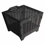 Four Seasons Courtyard FT-2303 Flat Fire Pit, Portable, Black, 19.3 x 19.02 x
