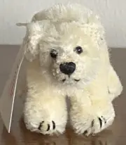 Hermann Miniature Mohair White Polar Bear Ltd Ed w/Tag & Box 2” X 3” Adorable