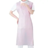 在飛比找Yahoo奇摩購物中心優惠-日本OSAKI大崎-無袖拋棄式PE圍裙(粉紅)60入x3盒