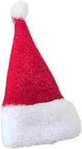 Mini Santa Hat Santa Claus Hat Dolls Hat Cute Fork Spoon Storage Bag Christmas Decor Wine Bottle Cover for Dining Livingroom, 5x8cm