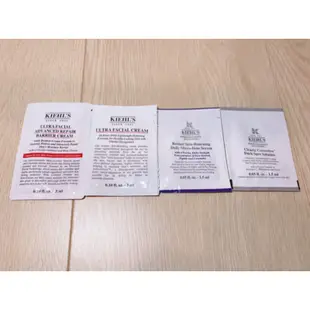 Kiehl’s 試用包 全面精準修復霜 A醇全能新生抗痕精華 冰河醣蛋白保濕霜 激光極淨白淡斑精華