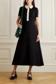 Valentino Wool and silk-blend crepe midi dress- With Tags- RRP$8,600 AUD