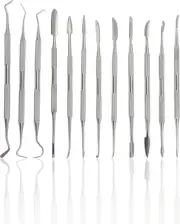 Stainless Steel Spatula Wax & Clay Sculpting Tool Carver Set (12PK)