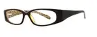 Calabria Vivid 737 Ladies Designer Reading Glasses in Black-Leopard +1.50