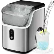Easy Operation Portable Ice Maker Machine with Self-Cleaning Function, 33Lbs/24H