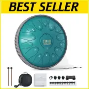 Ethereal 13-Inch Steel Tongue Drum with Mallets & Music Book - Perfect Gift