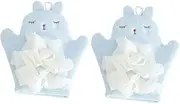 ELAYARD 2 Pcs Dual Use Bathing Gloves for Exfoliating Loofah Massage Mitts for Better Shower Experience Fast Drying Comfortable Machine Washable for Daily Use