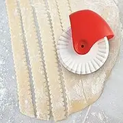 Pizza Cutter Kitchen Pizza Pastry Lattice Cutter Pastry Pie Decor Cutter Plastic Wheel Roller Dough Pasta Noodle Cutter Kitchen Baking Tools,Wave Pattern