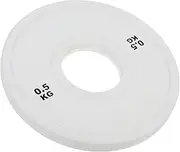 Totority Gym Plates for Home Bumper Weight Plates Men Women Weightlifting 0.5kg Set