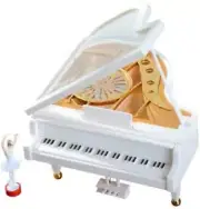 Mechanical Classical Ballerina Girl Dancing on the Piano Music Box