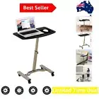 Height Adjustable Mobile Laptop Stand Desk Rolling Cart, Height Adjustable fr...