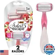 BIC Soleil Escape Women's Disposable Razors With 5 Blades for a Sensorial Exp