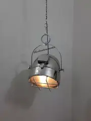 Modern Industrial Retro Nautical Chrome Pendant Lamp Large Hanging Ceiling Light