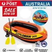 Beach Inflatable Boat Kayak with Paddles Oars Outdoor Floating Raft 2-3 Person