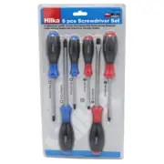HILKA SOFT GRIP SCREWDRIVER SET 6PCE