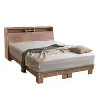 在飛比找特力屋線上購物優惠-[特價]KIKY 巴清可充電二件床組 雙人5尺(床頭箱+高腳