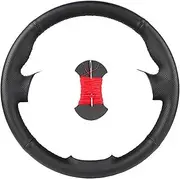 Tsinesla Steering Wheel hub Cap Leather Custom Car Steering Wheel Cover for Seat for Leon 5F Mk3 for Ibiza 6J for Tarraco for Arona for Ateca Auto