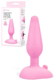 B-Vibe 4.1" Beginner’s Vibrating Butt Plug with Suction Cup Base