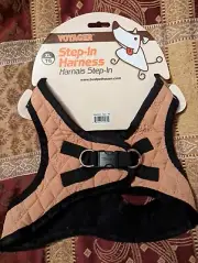 Voyager Soft Vest Plush Dog Harness - XL - Beige - Quilted - Step-In - NWT