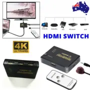 3 Port 4K HDMI Splitter Auto Switch Switcher HD 1080p Selector Hub iR Remote