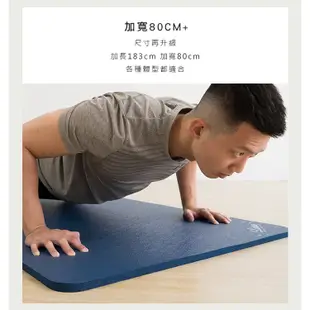 【LOTUS】台灣製雙面壓紋環保無毒NBR加厚15mm運動墊 瑜珈墊 訓練核心健身 超慢跑 雙面止滑 柔韌高彈 免運