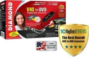 Diamond VC500 USB 2.0 1 Touch VHS to DVD Video Capture Device Easy Use Software-
