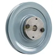 Cast Iron 5" Single Groove Pulley Belt B Section 5L with 5/8" Sheave Bushing