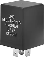 EP27 LED Flash Relay 12V Turn Signal Flasher Relay 5 Pin Hyper Flash Fix for LED Bulbs with Waterproof Dustproof Design 0.1 to 150W Power