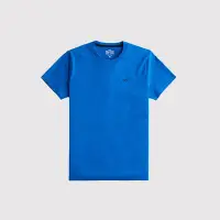 在飛比找Yahoo奇摩購物中心優惠-Hollister 海鷗 熱銷刺繡海鷗素面短袖T恤-寶藍色