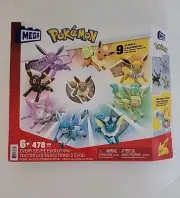 Mega Construx Pokemon Eevee Evolution Set - 9 To Build 470 Pcs *BRAND NEW*
