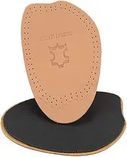 1Pair Leather Half Insoles for Comfort Breathable Latex Shoe Pads Forefoot Cushion for Men and Women Slip Design for Everyday Wear and All Day Comfort