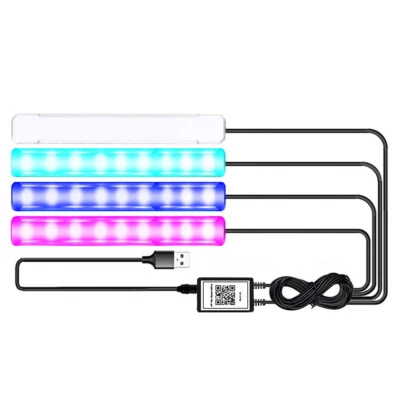 RGB LED Strip Car Atmosphere Light APP Bluetooth Control Ambient Foot Lamp (for: Isuzu)