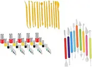 AKOOSY 1 Set DIY Clay Tools Modeling Kit for Fun and Creative Play Safe Easy to Clean for Hands Learning and Color Recognition