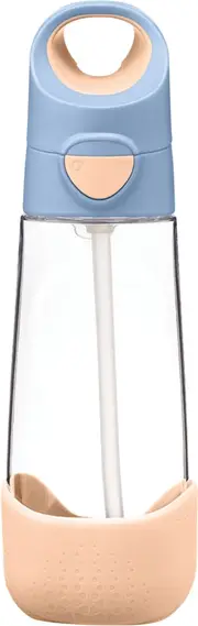 B.Box Bottle with Straw 600 ml peach straw bottle