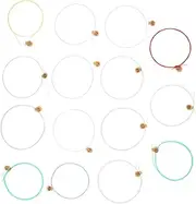 ERINGOGO 15Pcs Lyre Harp Strings Lightweight Instrument Parts for Easy Installation Durable Carbon Strings for Rich Sound Replacement for Musicians